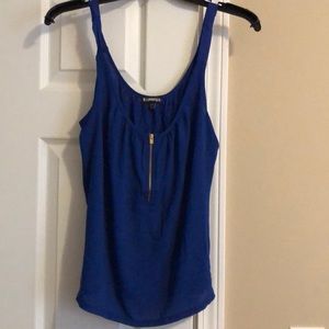 Blue tank top size small from express